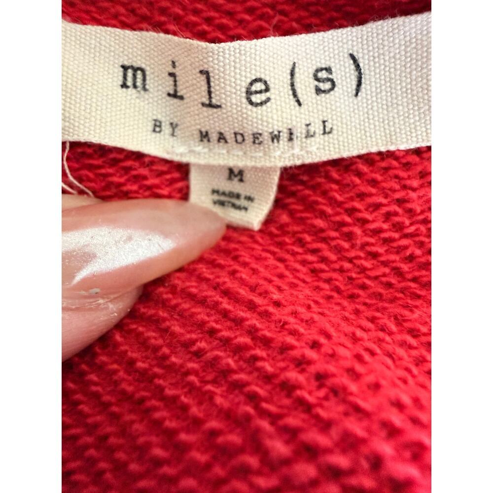 Madewell Miles Apres Ski Graphic Sweatshirt - Red - Size Medium - Picture 3 of 4